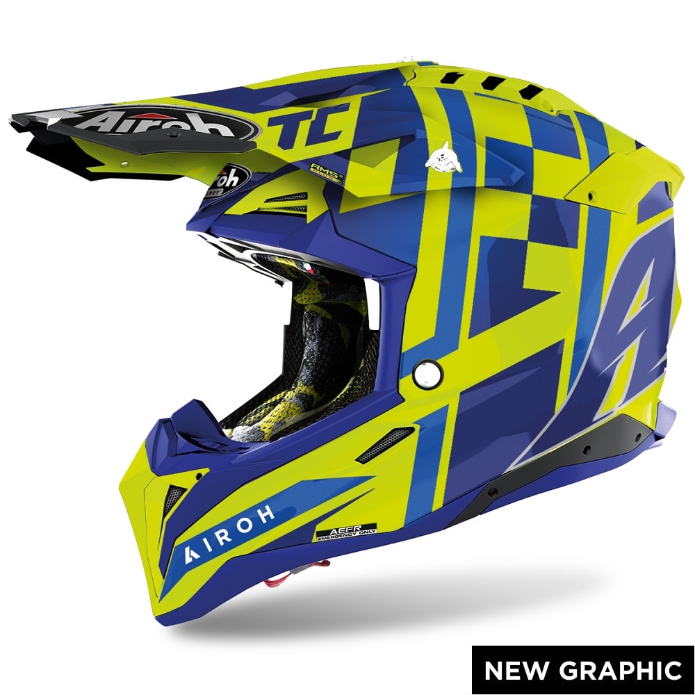 Airoh Aviator 3 Blue/Red gloss RAINBOW 