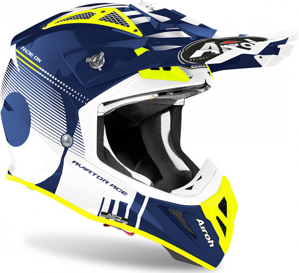 Airoh Aviator Ace Nemesi Blue - www.mc-hjelmer.no